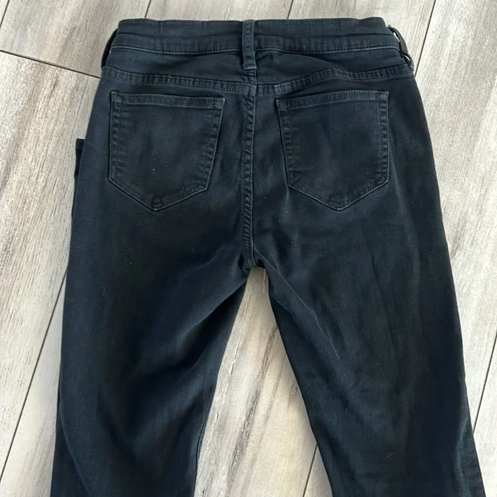 J. Crew Reid skinny jeans in black size 26 long tall